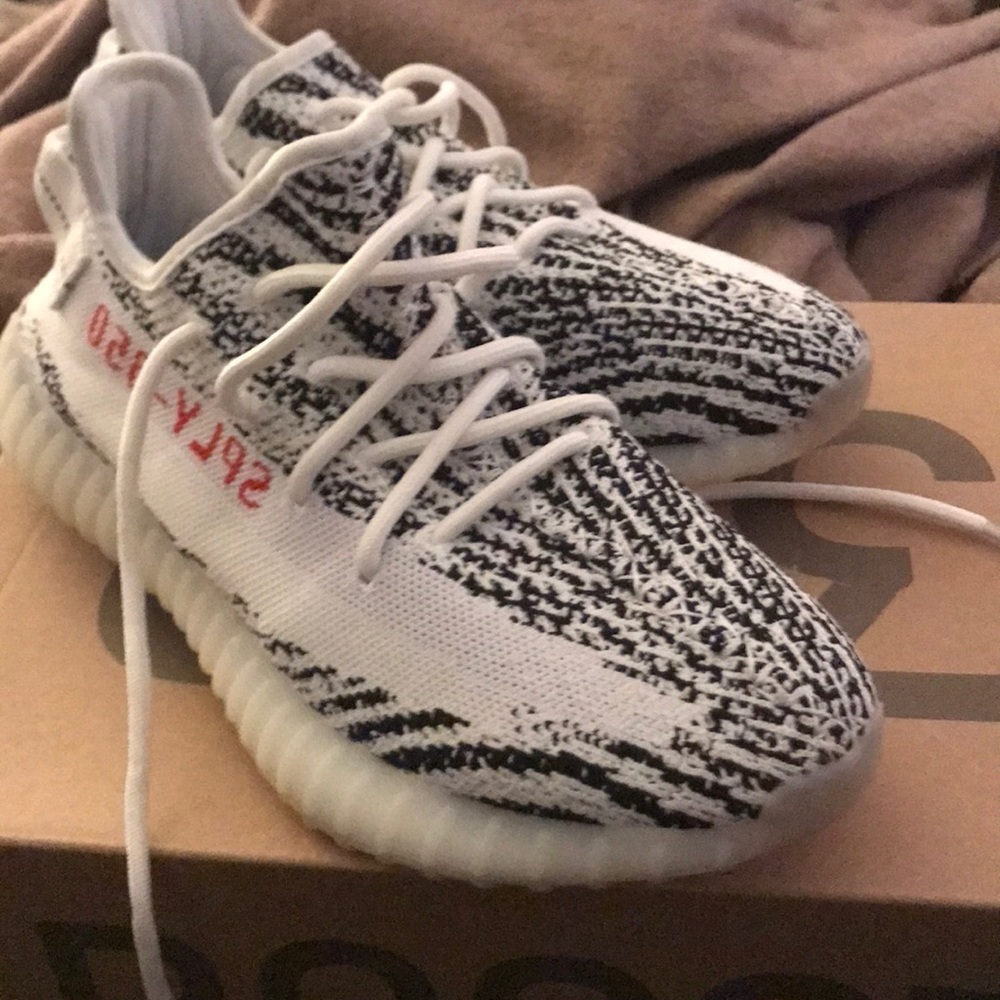 Adidas Yeezy Zebra size 7